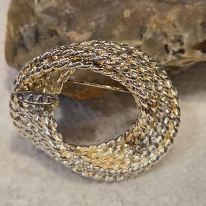 IAAP Oval Gold Brooch